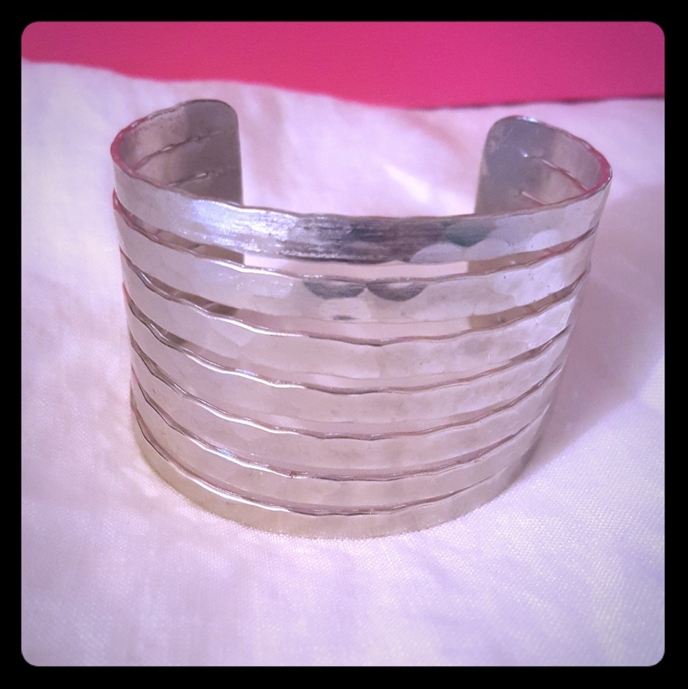 Hammered Bangle Bracelet